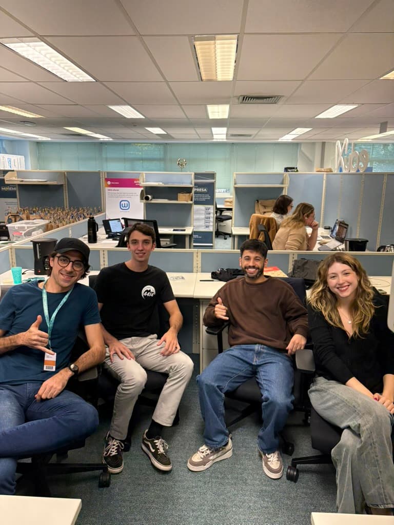 Fokvs team members at Tecnopuc office